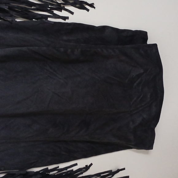 Love Culture Midi V Neck Boho Festival Cowgirl Sexy Fringe Sleeve Dress - Picture 4 of 16